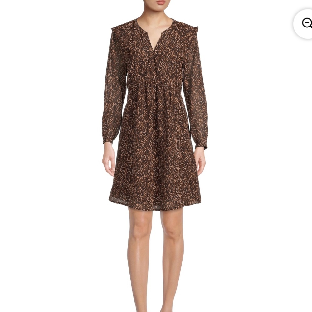 Beachlunchlounge Women's Kelsea Babydoll Pullover Dress Sz L NWT